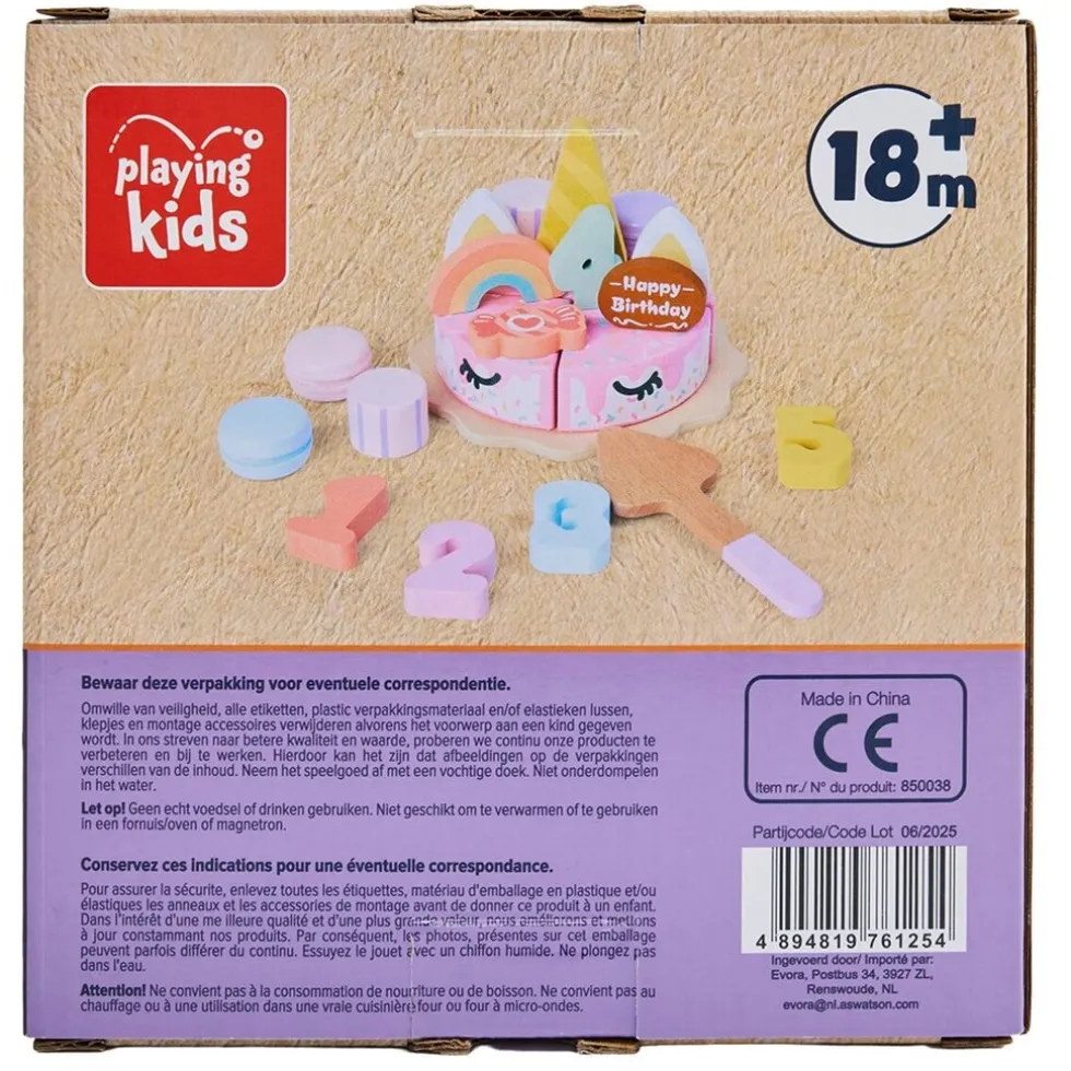Playing Kids Unicorn Verjaardagstaart