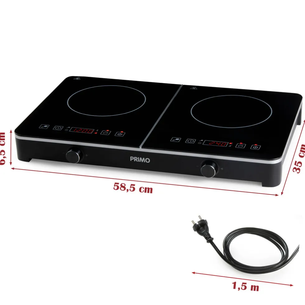 PRIMO PR303IKP Dubbele Inductiekookplaat