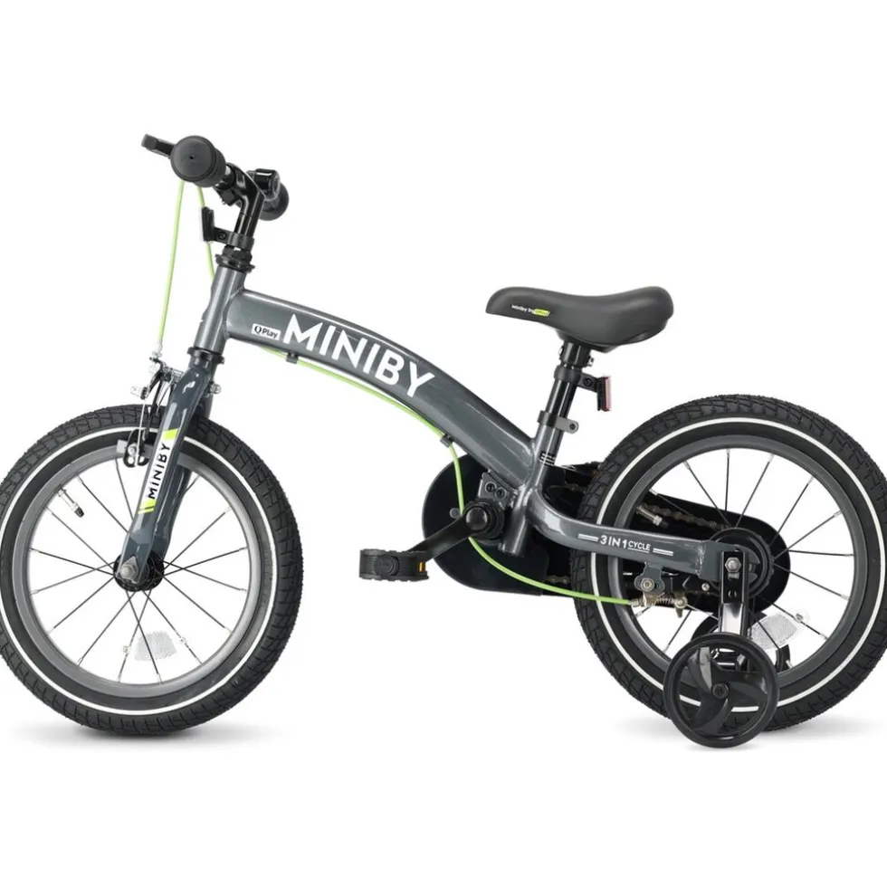 Qplay Miniby 3-in-1 kinderfiets – Grijs