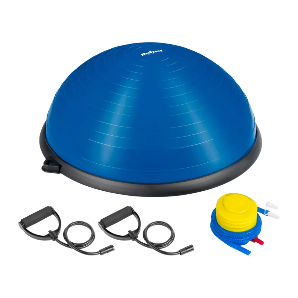 Rebel Active Yoga halfbalansbal balanstrainer met weerstandsbanden en pomp