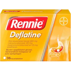 Rennie Deflatine Kauwtabletten
