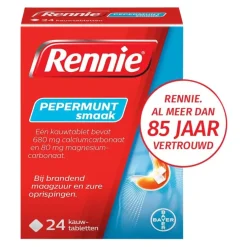 Rennie Pepermunt Kauwtabletten