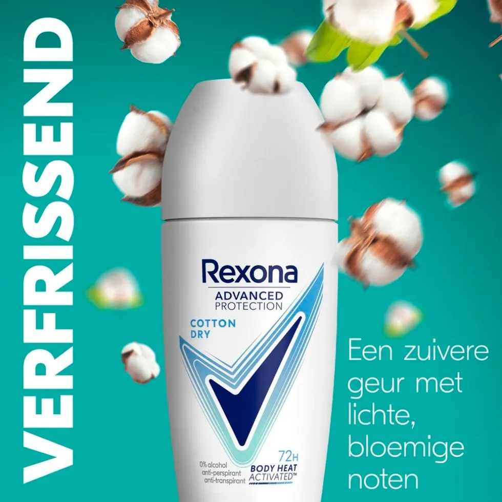 Rexona Advanced Protection Cotton Dry Antitranspirant Roller