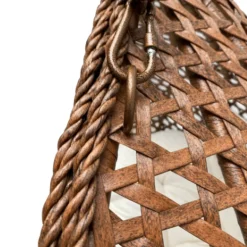 Rijoka Hangstoel Dubbel Eggy Rope Schommelstoel Luxe Rattan 2persoons