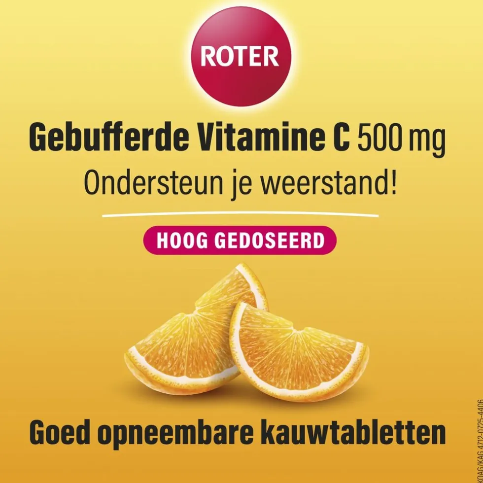 Roter Gebufferde Vitamine C 500mg Kauwtabletten