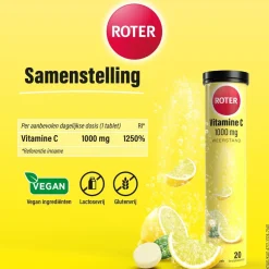 Roter Vitamine C 1000 mg Citroen Bruistabletten