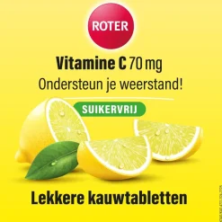 Roter Vitamine C 70 mg Suikervrije Kauwtabletten