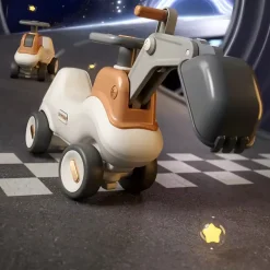 Russle Hobbelfiguur 2 in 1 Loopwagen in model Graafmachine