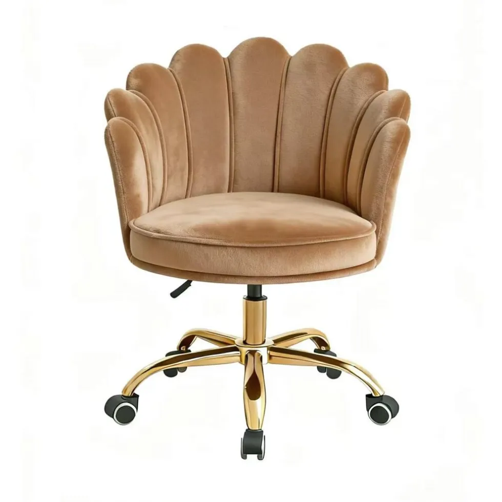 Russle Velvet Schelp Bureaustoel