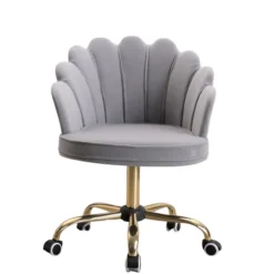 Russle Velvet Schelp Bureaustoel