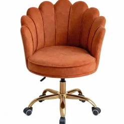 Russle Velvet Schelp Bureaustoel