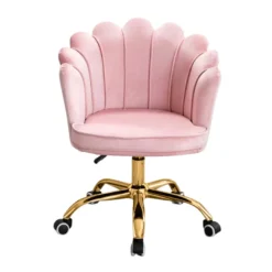 Russle Velvet Schelp Bureaustoel