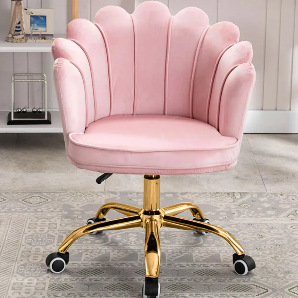 Russle Velvet Schelp Bureaustoel