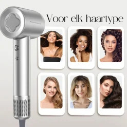 Sansbeauté Föhn Met Diffuser - Ionische Haardroger - Reisföhn - Haarföhn - Krullen - Hair Dryer - 2000W