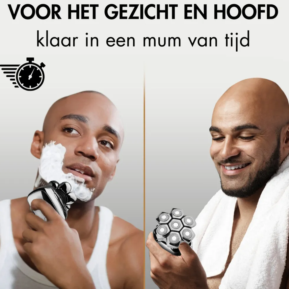 Sansbeauté Hoofdscheerapparaat + Extra Scheerkop - Skull Shaver - Pro Magnetic