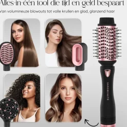 Sansbeauté® 4-in-1 Fohnborstel - Haarborstel - Krulborstel
