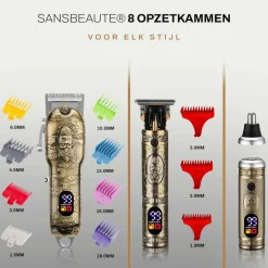 Sansbeauté 4-in-1 Professionele Tondeuse Mannen - Haartrimmer - Baardtrimmer