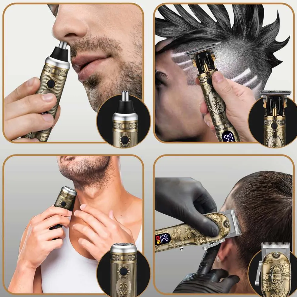 Sansbeauté 4-in-1 Professionele Tondeuse Mannen - Haartrimmer - Baardtrimmer