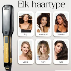Sansbeauté Professionele Stijltang - Hair Straightener - Stijltangen - 80℃ t/m 230℃