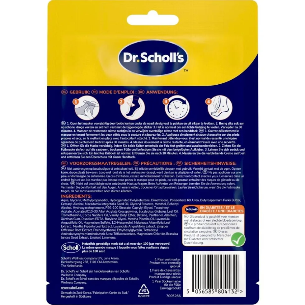Scholl Verzachtend en Revitaliserend Voetmasker