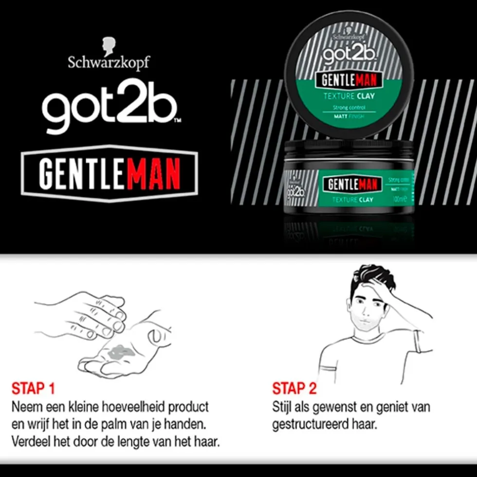 Schwarzkopf Got2b Gentleman Texture Clay