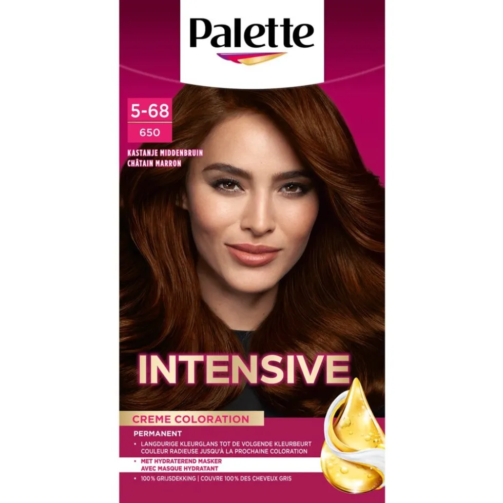 Schwarzkopf Poly Palette 650 Middenbruin Haarkleuring