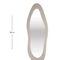 SensaHome Gestoffeerde Staande Spiegel Shaped