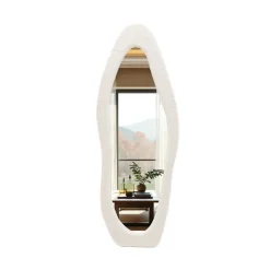 SensaHome Gestoffeerde Staande Spiegel Shaped