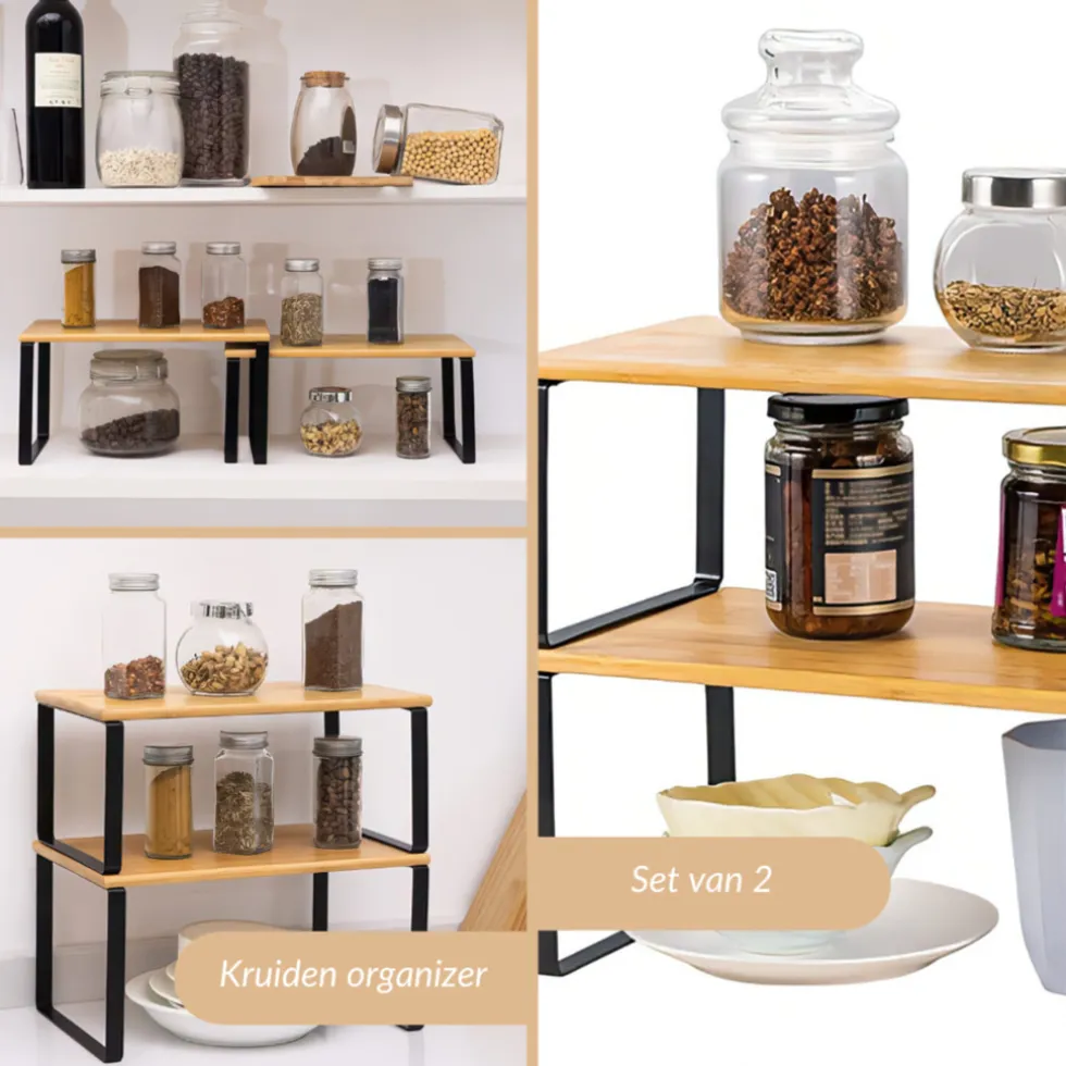 SensaHome Keuken Organizer Bureau Organizer Aanrecht Organizer Set van 2
