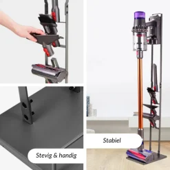 SensaHome Metalen Stofzuigerstandaard voor Dyson met Accessoirehouder