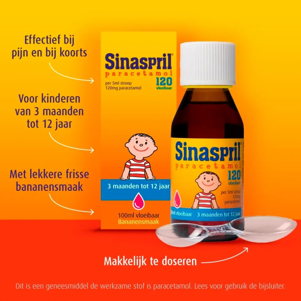 Sinaspril 120mg Vloeibaar Paracetamol
