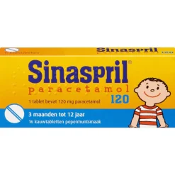 Sinaspril Paracetamol 120mg Kauwtabletten