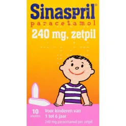 Sinaspril Paracetamol 240mg Zetpillen