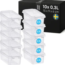 SmartStore Set van 10 Stevige Opbergbox Classic 0.3L