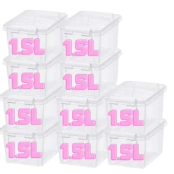 SmartStore Set van 10 Stevige Opbergbox Classic 1.5L