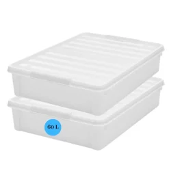SmartStore Set van 2 Stevige Opbergbox Bedroller 60L