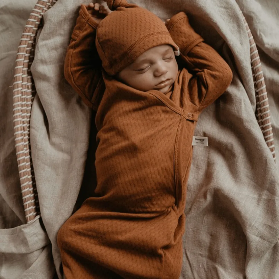 Snoozebaby Toffee Brown Newborn Slaapzak 0-3 mnd