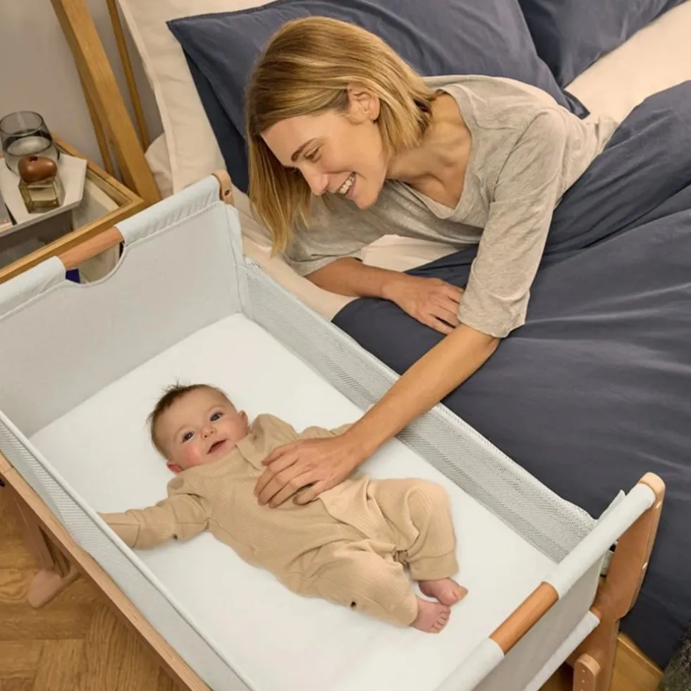 SnuzPod Studio Bedside Wieg Stockholm Natural