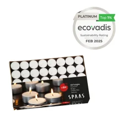 Spaas Theelichten Wit 8u Ø3,9cm 2 x 120 Stuks Grootverpakking