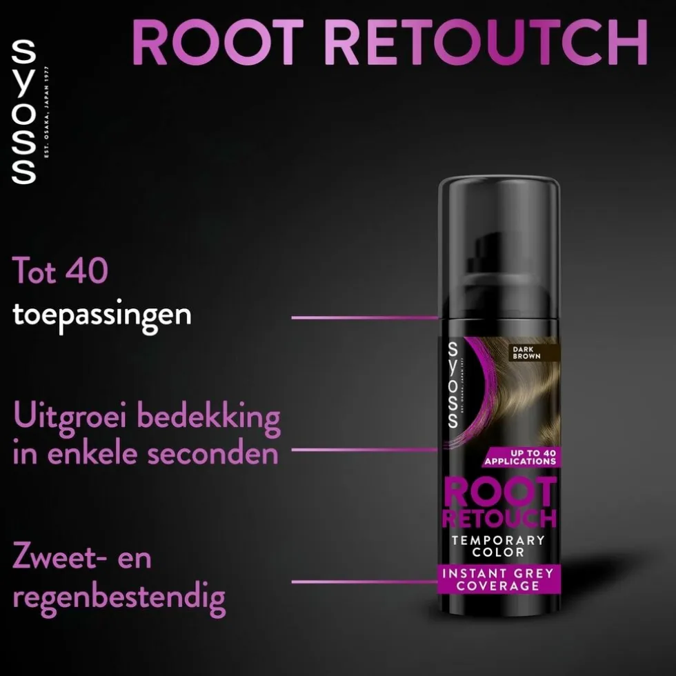 SYOSS Donker Bruin Uitgroeispray