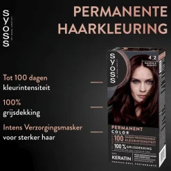 Syoss Salonplex 4-2 Mahonie Permanente Haarkleuring