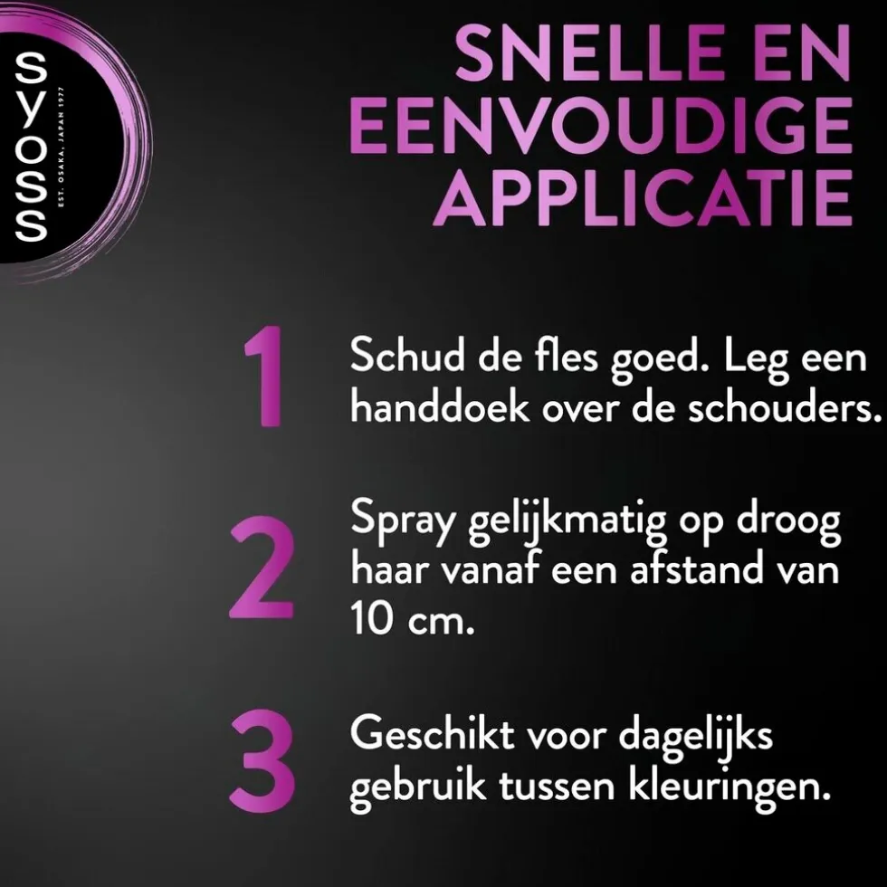 SYOSS Zwart Uitgroeispray