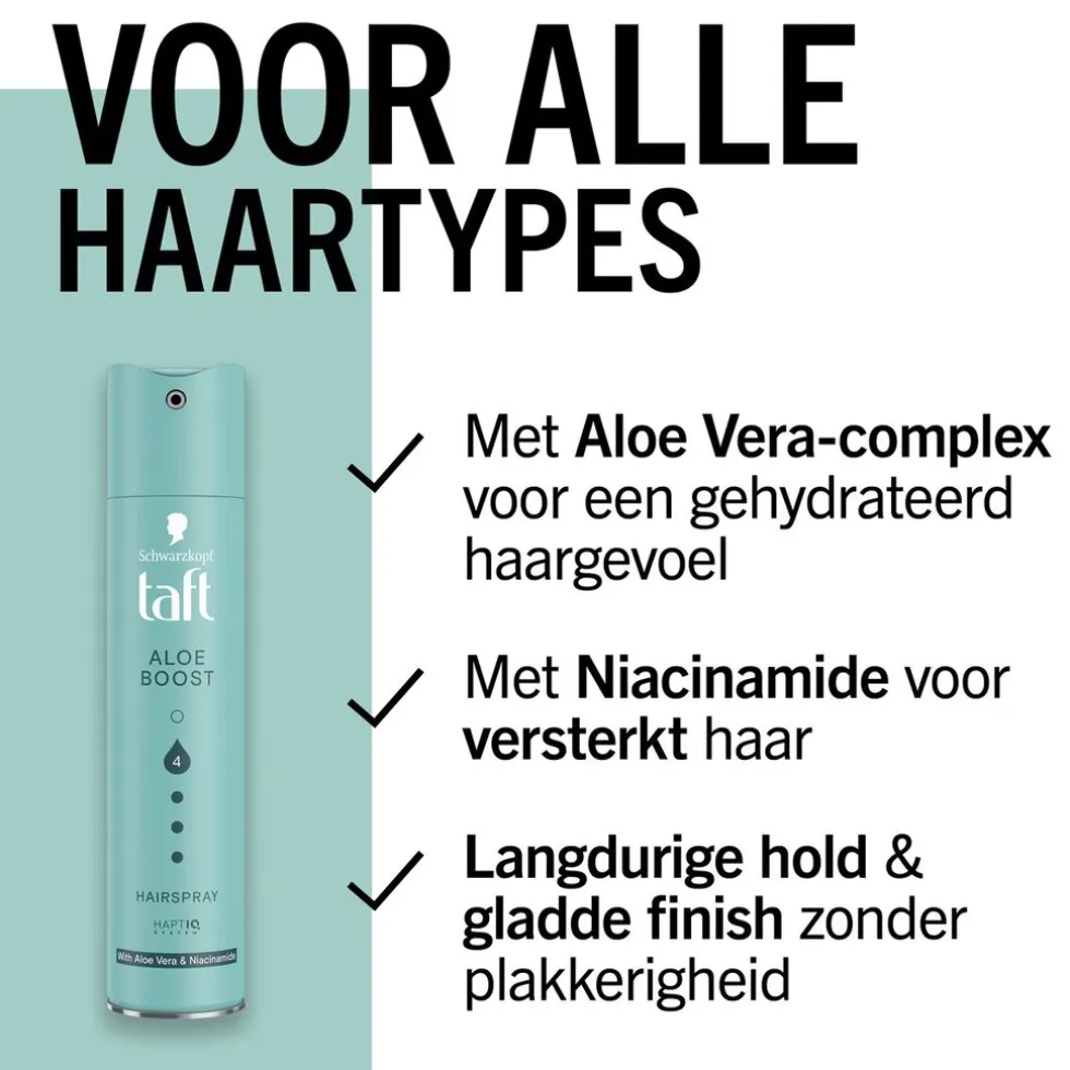 Taft Aloe Boost Hold 4 Hairspray