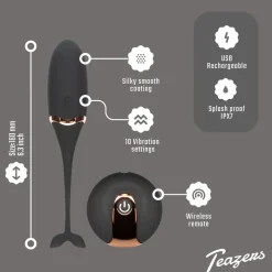 Teazers Luxe Vibrerend Ei Met Afstandsbediening