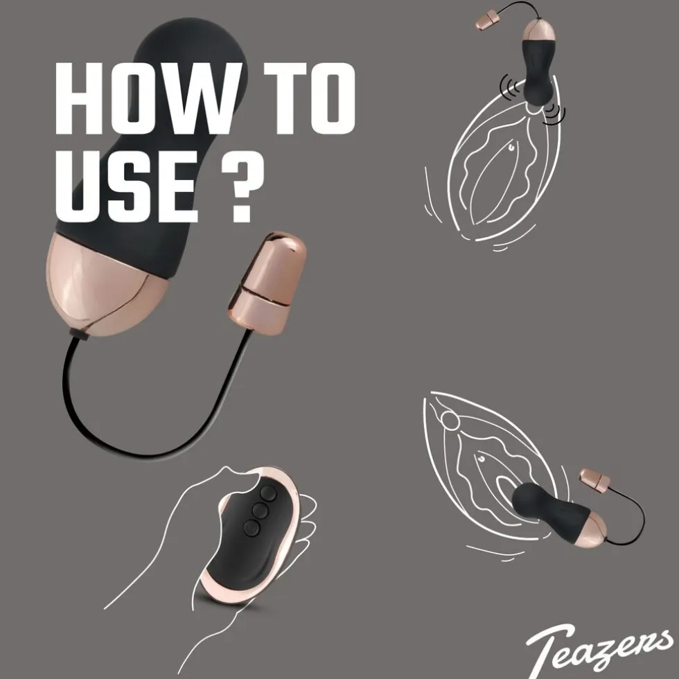 Teazers Vibratie-Eitje Met Afstandsbediening