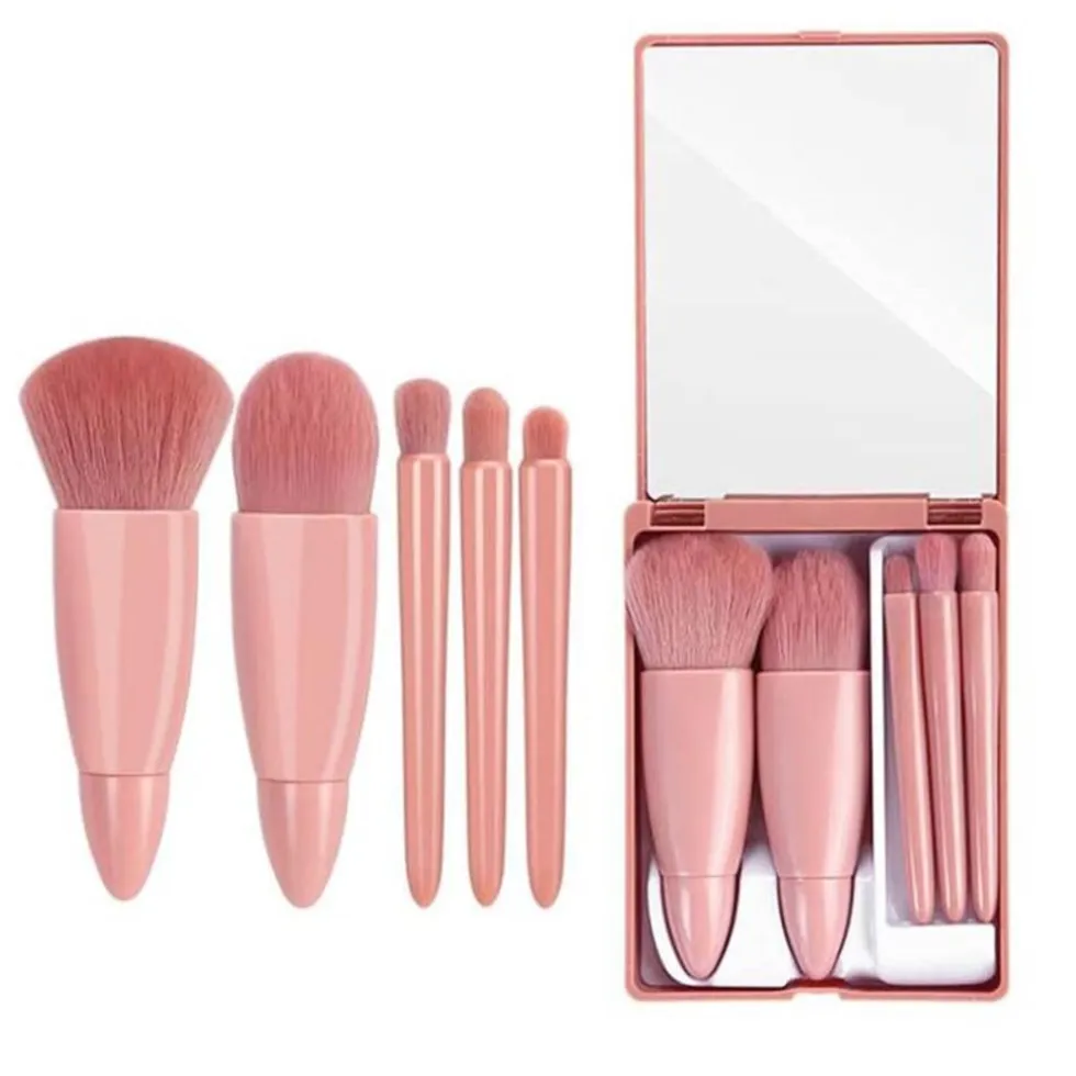 Technique PRO Travel makeup kwastenset met 5 kwasten en spiegel