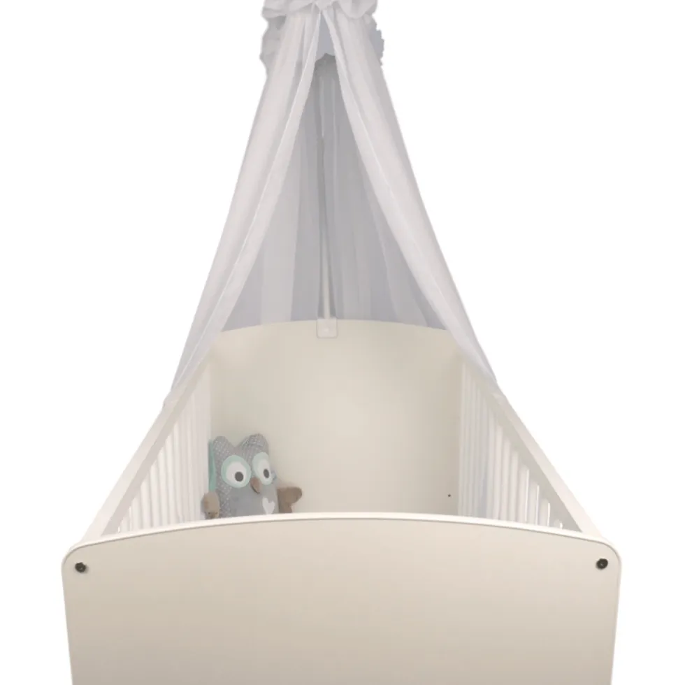 Tega Baby Wit Piekstok & Sluierstandaard met Klembevestiging