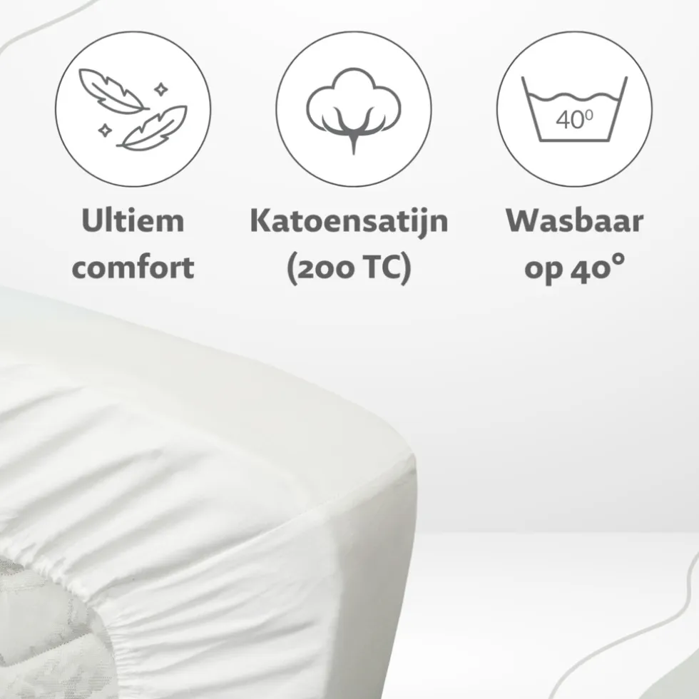 Ten Cate 100% Katoensatijnen Hoeslaken