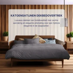 Ten Cate 100% Katoensatijnen Tweepersoons Dekbedovertrek