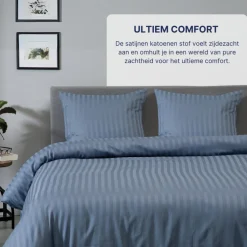 Ten Cate 100% Katoensatijnen Lits-Jumeaux Dekbedovertrek